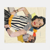 De dame werd beledigd 2 fleece deken (Voorkant (Horizontaal))