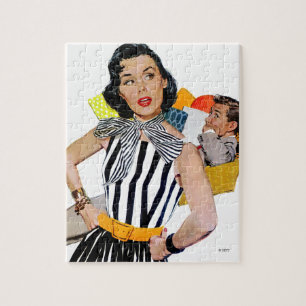 De dame werd beledigd 2 legpuzzel