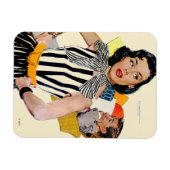 De dame werd beledigd 2 magneet (Horizontaal)