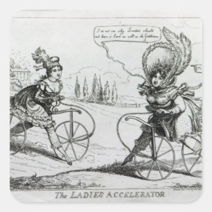 De Dames Accelerator, 1819 Vierkante Sticker