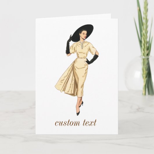 De dames die lunchen kaart (Voorkant)