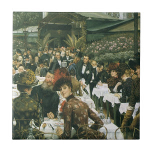De dames van de kunstenaar door James Tissot, Vint Tegeltje