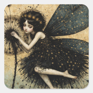 De Dandylion-fee Vierkante Sticker