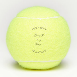 De Dang Thing Aangepaste Koppelnamen Tennisballen