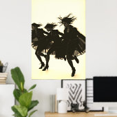 De dans: beweging in schaduwen Poster (Thuiskantoor)