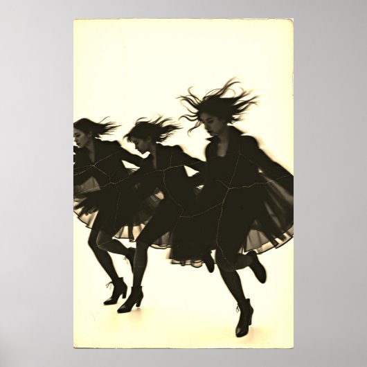 De dans: beweging in schaduwen Poster (Voorkant)