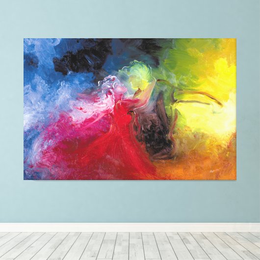 De dans canvas afdruk (Insitu (Houten vloer))