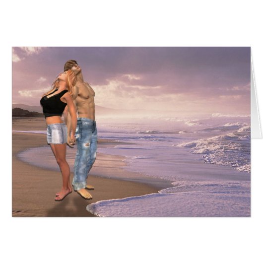 De Dans, de Beach Sunset, het liefdespaar (Voorkant Horizontaal)