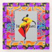 De dans glazen onderzetter (Voorkant)