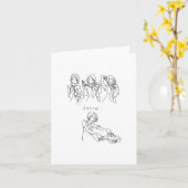 De dans kaart (Gele Bloem)