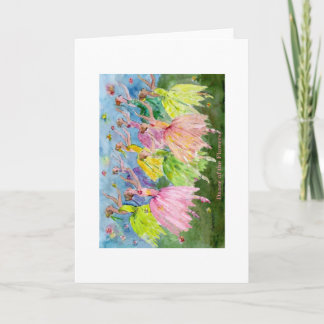 De Dans van de notekraker van de Bloemen Feestdagen Kaart