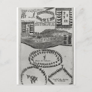 De dans van de vredespijp van Iroquois Briefkaart