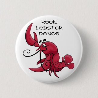 De Dans van de Zeekreeft van de rots Ronde Button 5,7 Cm
