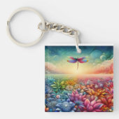 De Dans van Dragonfly Button Sleutelhanger (voorkant)