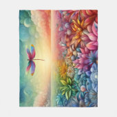 De Dans van Dragonfly Fleece Deken (Voorkant)