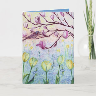 De dans van het vergeet-mij-nietje kaart