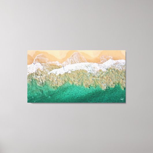 De dans van zand en water canvas afdruk (Voorkant)