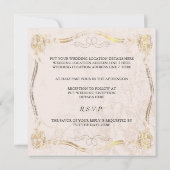 De Dansende Couple Wedding Uitnodiging uit 1920 (Achterkant)