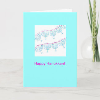 De dansende Kaart van de Chanoeka Menorahs