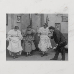 De dansende meester briefkaart