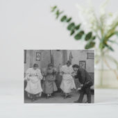 De dansende meester briefkaart (Staand voorkant)