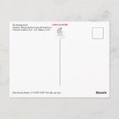 De dansende meester briefkaart (Achterkant)