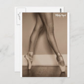 De danser briefkaart (Voorkant / Achterkant)