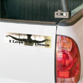 De danser, ik hou van Dance Bumpersticker (Op Truck)