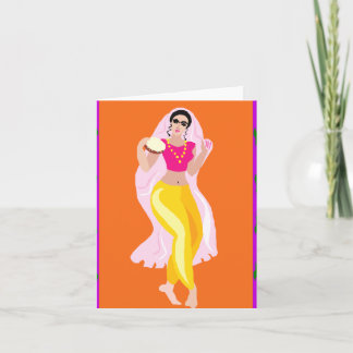 De Danser van de buik Feestdagen Kaart