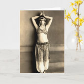 De Danser van de buik Kaart (Gele Bloem)