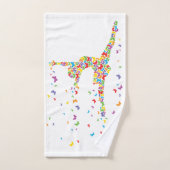 De Danser van de vlinder Bad Handdoek (Handdoek)