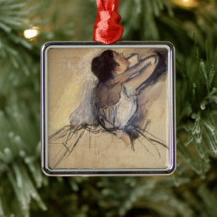De danser van Edgar Degas,  Ballerina Art Metalen Ornament