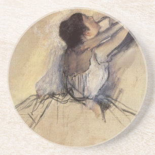 De Danser van Edgar Degas, Vintage Ballerina Kunst Zandsteen Onderzetter