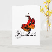 De Danser van het flamenco Kaart (Gele Bloem)