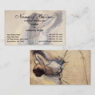 De danseres van Edgar Degas Visitekaartje