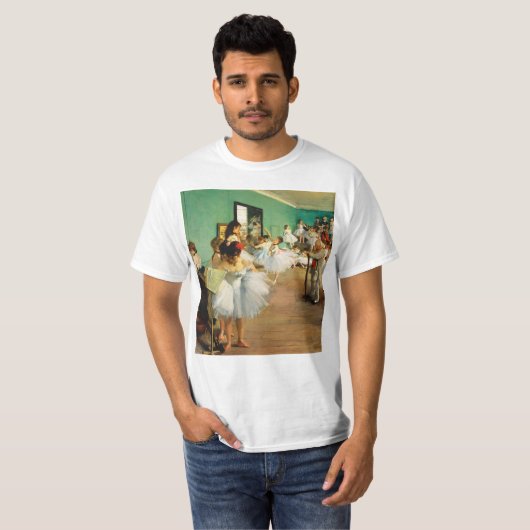 De dansklasse (1874) van Edgar Degas T-shirt (Voorkant volledig)