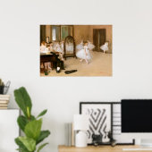 De dansklasse door Edgar Degas Poster (Thuiskantoor)