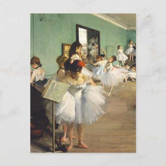 De dansklasse Edgar Degas Briefkaart (Voorkant)