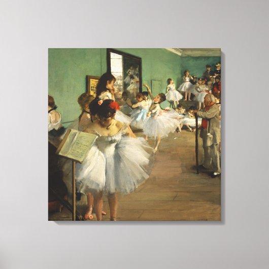 De dansklasse | Edgar Degas Canvas Afdruk (Voorkant)