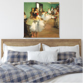 De dansklasse | Edgar Degas Canvas Afdruk (Insitu (Slaapkamer))