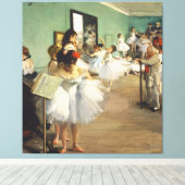 De dansklasse Edgar Degas Canvas Afdruk (Insitu (Houten vloer))