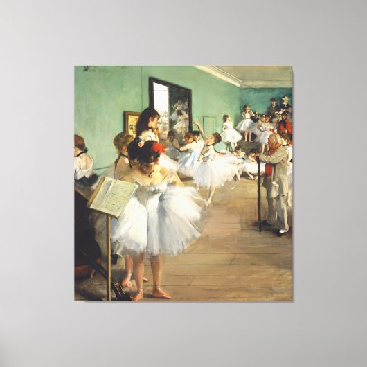 De dansklasse Edgar Degas Canvas Afdruk (Voorkant)