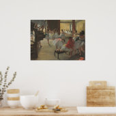 De dansklasse - Edgar Degas Fine Art Poster (Keuken)