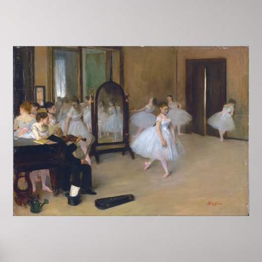 De dansklasse - Edgar Degas Poster (Voorkant)