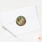 De dansklasse | Edgar Degas Ronde Sticker (Envelop)