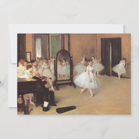 De dansklasse van Edgar Degas, ballet (Voorkant)