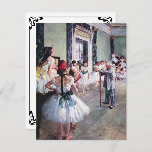 De dansklasse van Edgar Degas, balletkunst (Voorkant / Achterkant)