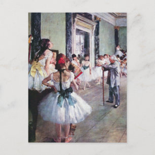 De dansklasse van Edgar Degas, balletkunst Briefkaart