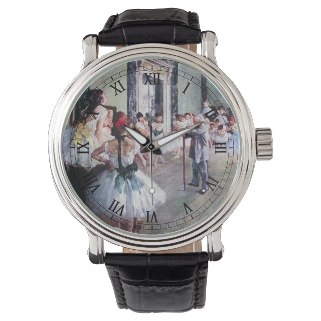 De dansklasse van Edgar Degas,  balletkunst Horloge (Voorkant)