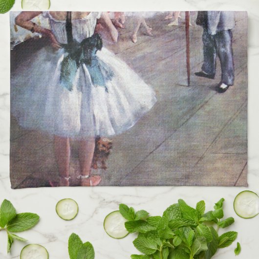 De dansklasse van Edgar Degas,  balletkunst Theedoek (Gevouwen)